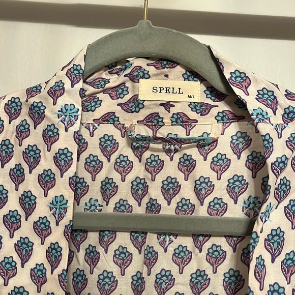 😍🤍🩵 Spell Bohemian Royale Maxi Robe Sz: M/L Color: Dusk. EUC! 🩵🤍😍 - Picture 8 of 17